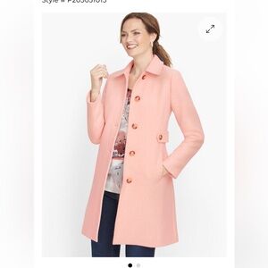 ITALIAN WOOL LADY COAT Talbots 6 pea coat